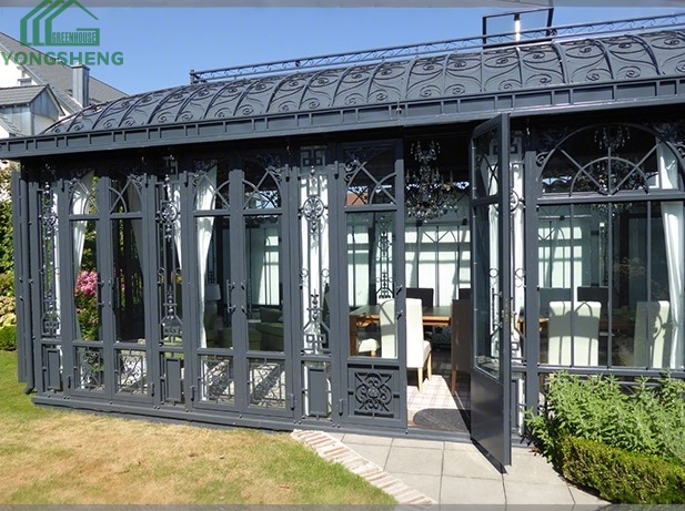 Victorian greenhouse, large greenhouse, luxury greenhouse, glass greenhouse,Black Victorian luxury  glass greenhouse